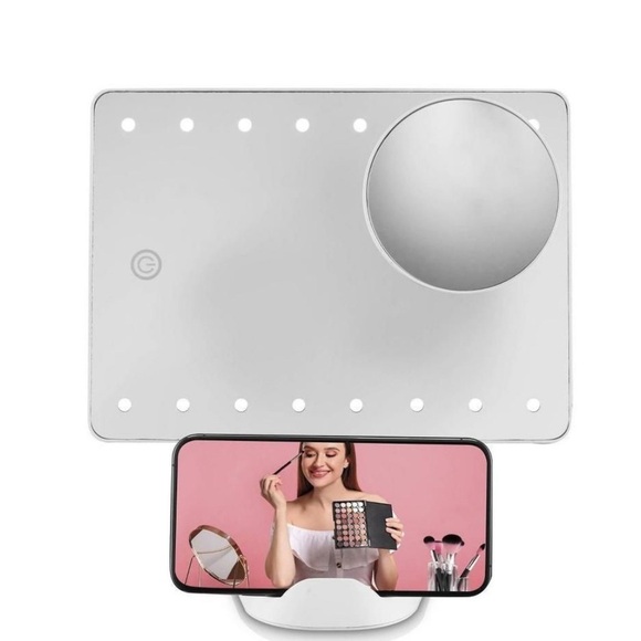 Conair LED Hollywood Lighted Social Media Vanity Cosmetic Makeup Mirror White - Picture 10 of 14